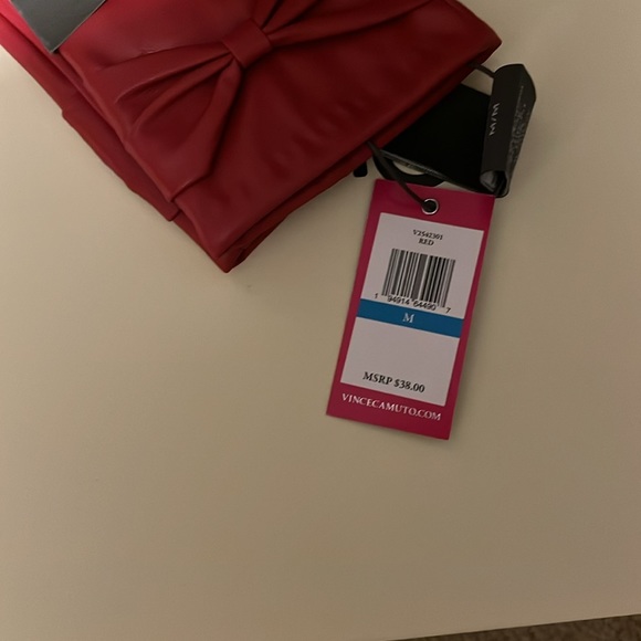 Red leather gloves - Picture 4 of 4